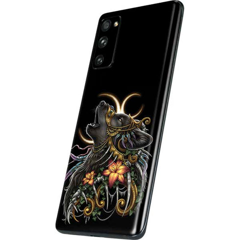Wolf Howling by Sarah Richter Galaxy S20 Fan Edition Skin